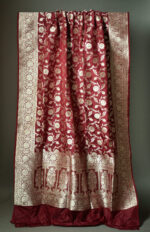 20500 Banarasi Upada Silver Zari 34436
